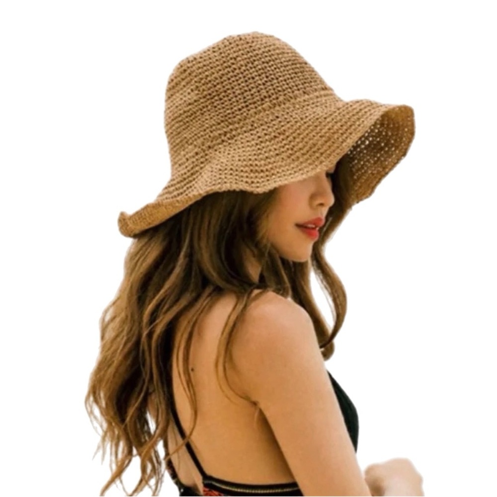 NWT SLAY Clothing Brand Raffia Sun Hat